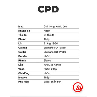 Xe đạp thể thao Thống Nhất CPD và combo quà tặng