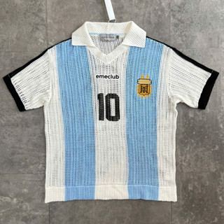 Áo Polo len lưới số 10 Agen MadeExtremes B250130 BuiVintage, vải cotton cao cấp full thêu.