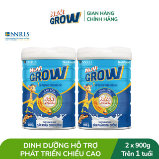  Combo 2 Sữa Bột Nuvi Grow phát triển chiều cao Trên 1 tuổi Lon 900g 