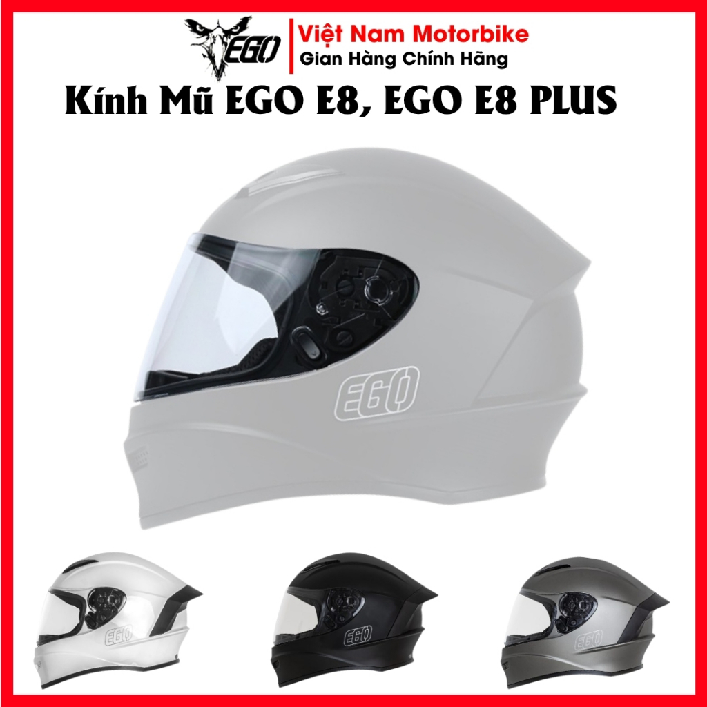 Kính thay thế mũ bảo hiểm Ego E8, E8 Plus