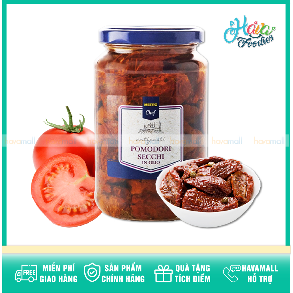Cà Chua Sấy Khô Ngâm Dầu Metro Chef Hũ 340g – Pomodori Secchi In Olio Metro Chef
