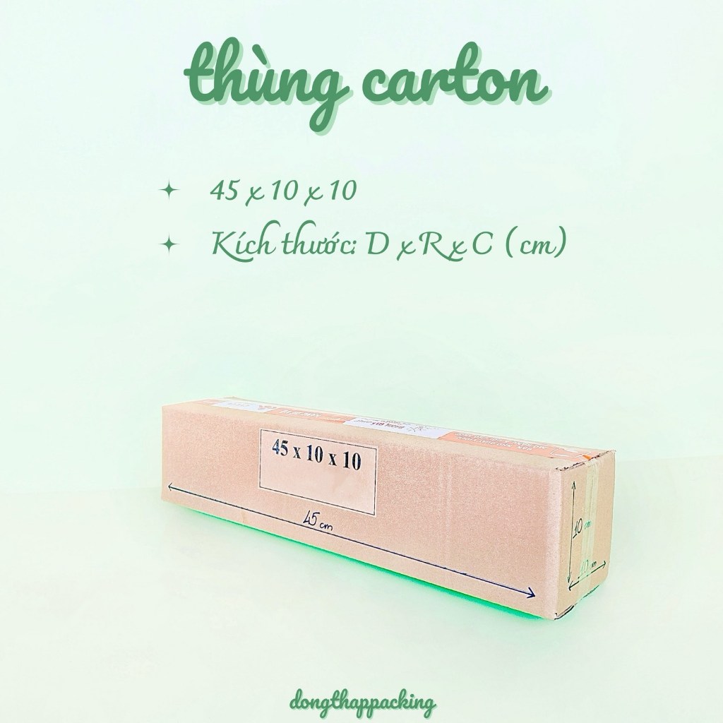 COMBO 50 HỘP CARTON 45x10x10 cm