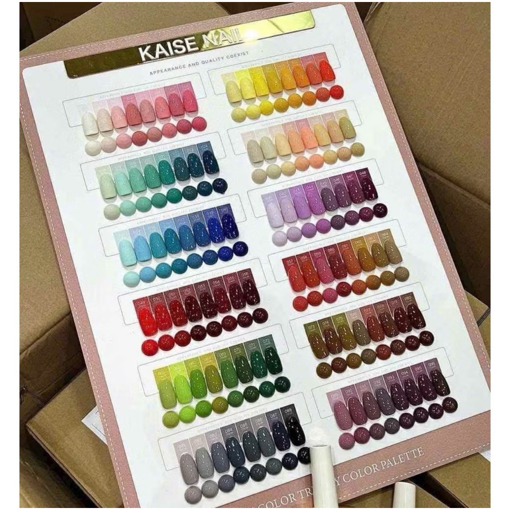 Set Sơn Gel Kaise 96màu Cao Cấp Kèm Bảng Màu