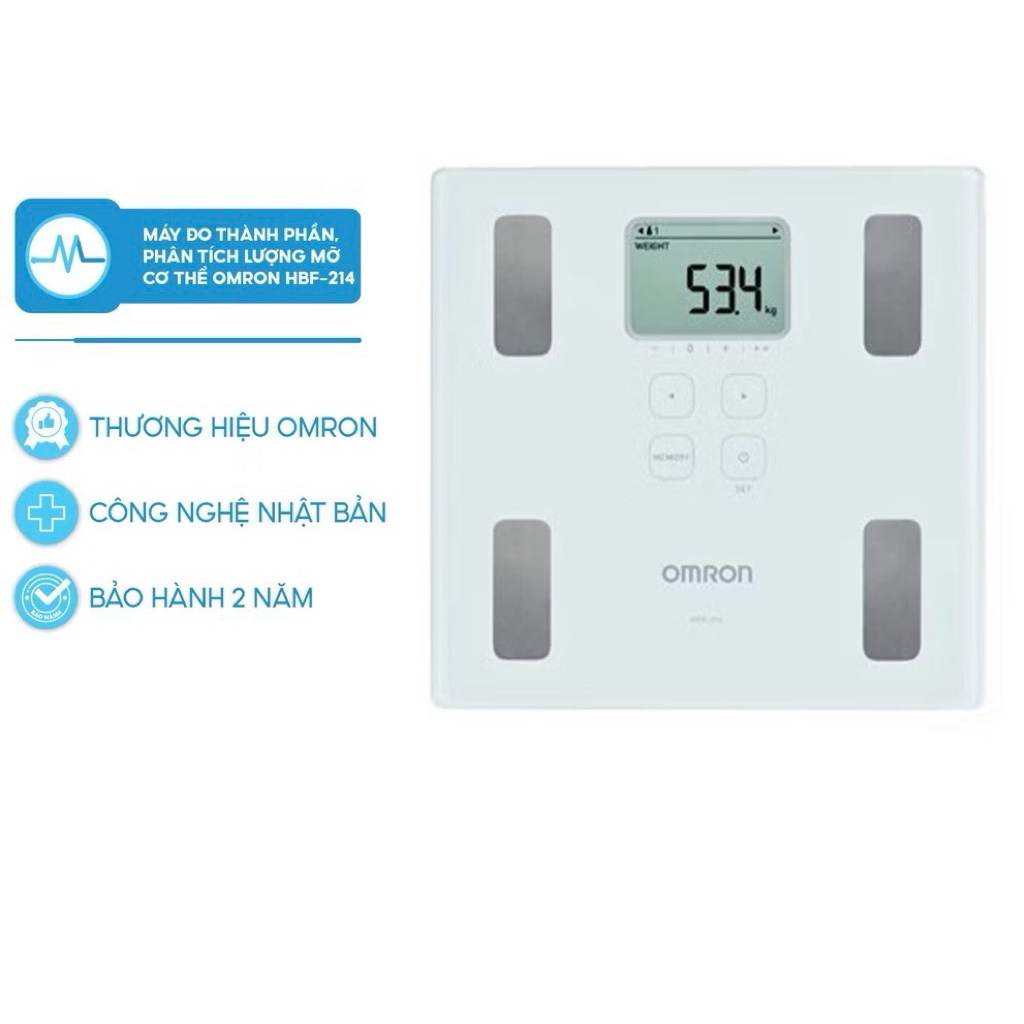 CÂN ĐO LƯỢNG MỠ OMRON HBF-214