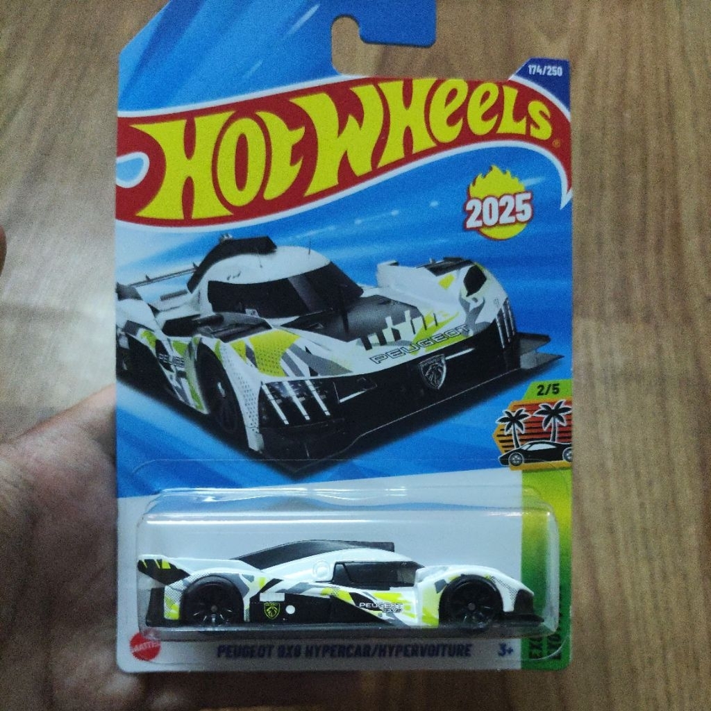 Xe hot wheels mô hình peugeot 9x8 hypercar/hypervoiture 2025