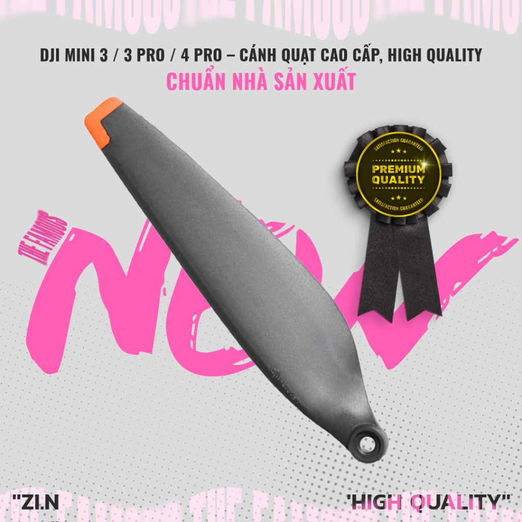 Cánh Flycam DJI Mini 3 / Mini 3 Pro / Mini 4 Pro - Bộ 8 Cánh Chuẩn Nhà Máy - Chất Lượng Cao Cấp