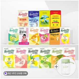    Mix 10 vị   Hộp Trà Teazen Kombucha Hàn Quốc đẹp da  giữ dáng 10 gói đã mix các vị vị sữa chua mới 
