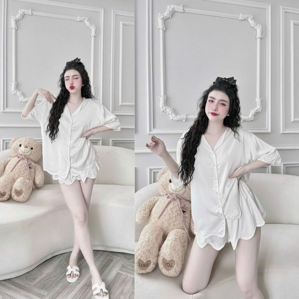Đồ Ngủ Pijama Bigsize MIKY, Đồ Ngủ Bigsize lụa Latin cao cấp mềm mại xinh xắn < 70KG M122 G | BigBuy360 - bigbuy360.vn