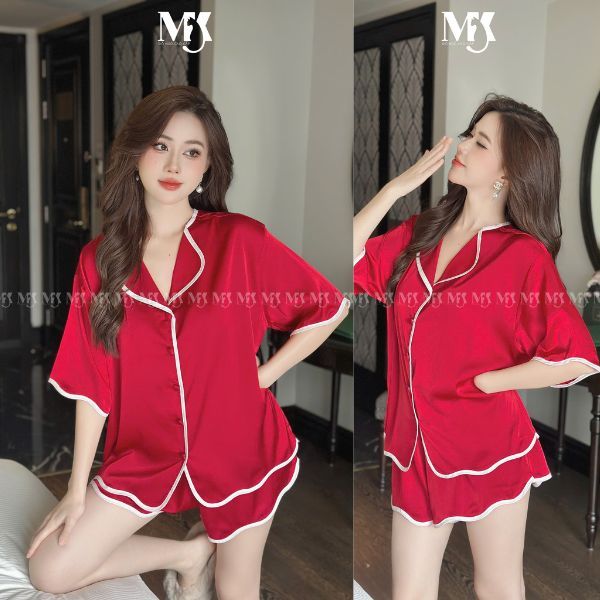 Đồ Ngủ Pijama Bigsize MIKY, Đồ Ngủ Bigsize lụa Latin cao cấp mềm mại xinh xắn < 70KG M122 G | BigBuy360 - bigbuy360.vn