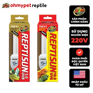  Đèn UVA UVB cho bò sát ReptiSun Compact Fluorescent Zoomed  CHÍNH HÃNG  ohmypet 