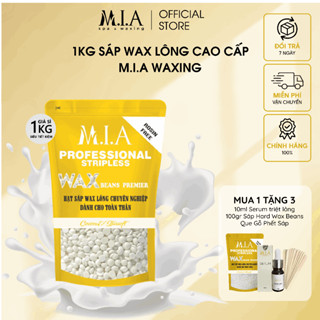 [ TẶNG 100GR SÁP + 10ML SERUM NC ] 1Kg Sáp Wax Lông Nóng Cao Cấp MIA WAXING Siêu Bám Lông, Sáp Tẩy Râu, Nách, Tay Chân