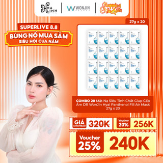 [Võ Hà Linh x WonJin] COMBO 20 Mặt Nạ Siêu Tinh Chất Gíup Cấp Ẩm DR WonJin Hyal Panthenol Fill Air Mask 27g x20