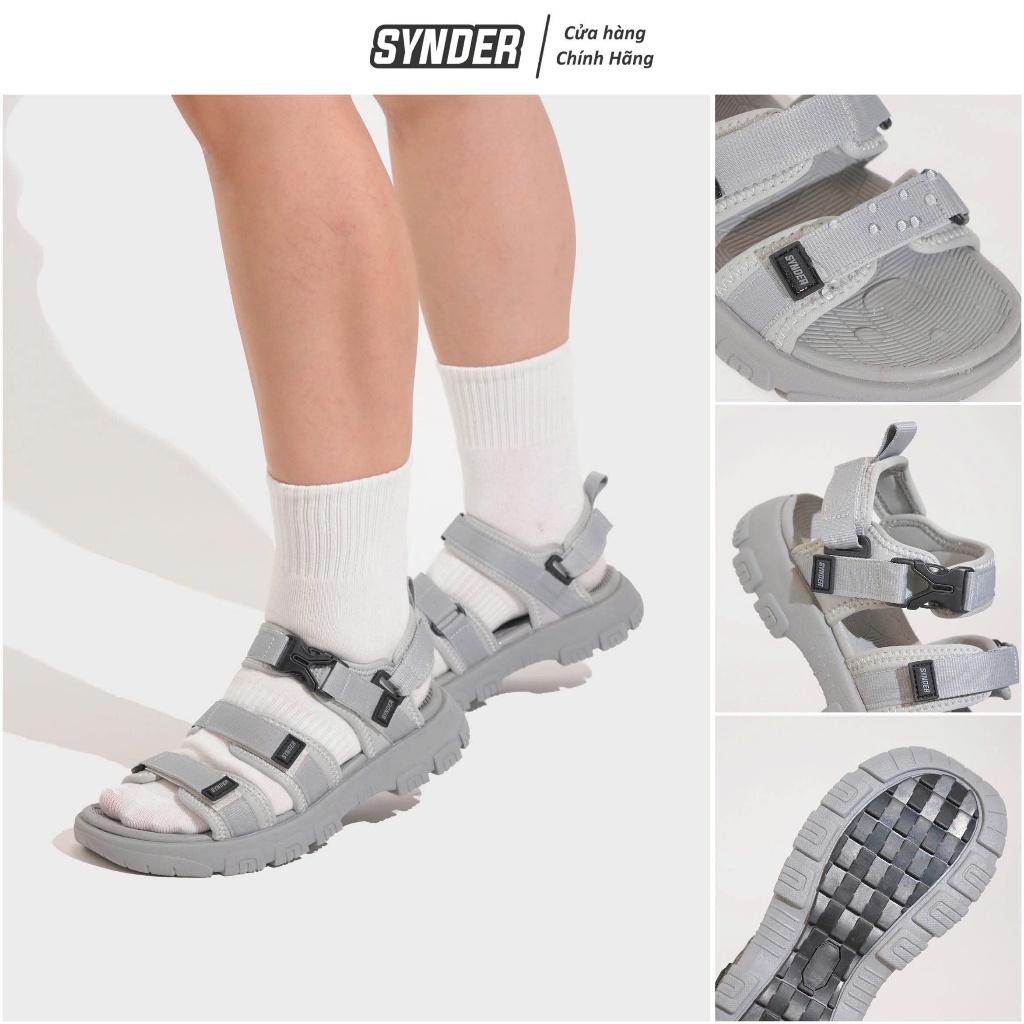 Dép Sandal SYNDER SD3 Quai Hậu - Dép nhẹ, khô nhanh, chống trơn [Màu Xám, Size 36-44]