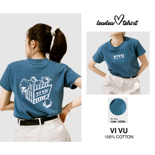 Áo thun nữ VI VU 𝒍𝒆𝒘𝒍𝒆𝒘.𝒕𝒔𝒉𝒊𝒓𝒕 - form baby tee vừa người 100% cotton thoáng mát