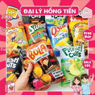   COMBO 10 GÓI BIM MIX  Bim Bim Oishi Poca Swing O'star  mix các vị ngẫu nhiên 