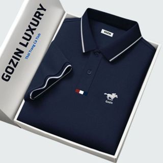  Áo polo nam GOZIN LUXURY  Tặng Kèm Hộp Quà  vải cá sấu cotton xuất xịn nam tính thanh lịch 
