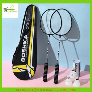  Combo Bộ 2 Vợt Cầu Lông  Tặng 3 Quả Cầu  Hàng Bền Đẹp Có Đệm Mút Tay Siêu Nhẹ 