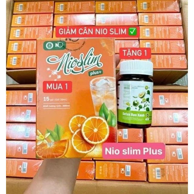 Siro Giảm Cân Nio Slim Chính Hãng Hộp 15 gói