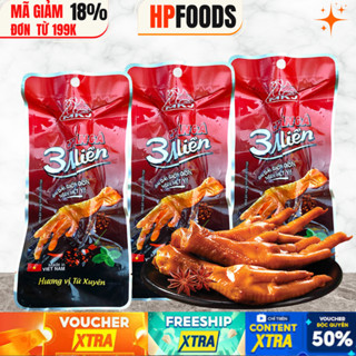Combo 10 cái Chân gà cay 3 Miền vị Tứ Xuyên-đồ ăn vặt chân gà cay ủ vị Tứ Xuyên Tương Thơm Tê cay ăn liền