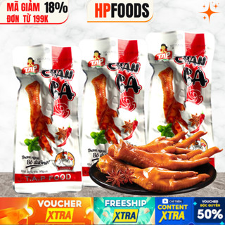 Combo 10 cái chân gà cay Tapfood-Đồ ăn vặt chân gà cay tứ xuyên tương thơm ủ vị ăn liền
