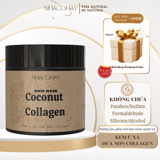 Kem ủ xả tóc Dừa non collagen Nhà cô Mây - dưỡng ẩm, phục hồi tóc, lưu hương cho tóc