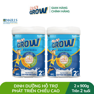  Combo 2 Sữa Bột Nuvi Grow phát triển chiều cao Trên 2 tuổi Lon 900g 