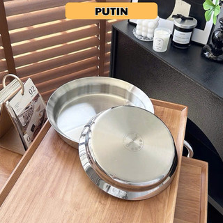 Khay inox 18/10 Chockmen C856 dùng nồi chiên, lò nướng Size 16–22cm tính đường kính trong của miệng