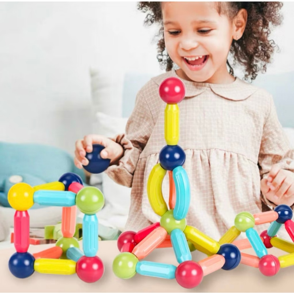 Đồ chơi lắp ghép 36 chi tiết , đồ chơi xếp hình nam châm cho bé - đồ chơi xếp hình thông minh - HT k