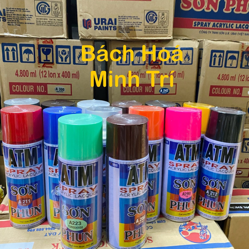 SƠN PHUN ATM SPRAY CHÍNH HÃNG CÁC MÀU (20 Màu)