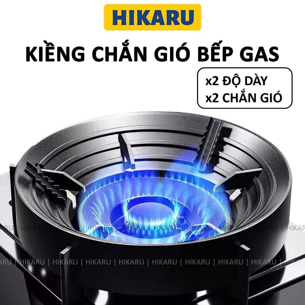 Kiềng Chắn Gió Bếp Ga 2 Lớp Cản Gió 99% Thép Đen Sơn Tĩnh Điện Bếp Ga Gia Đình…