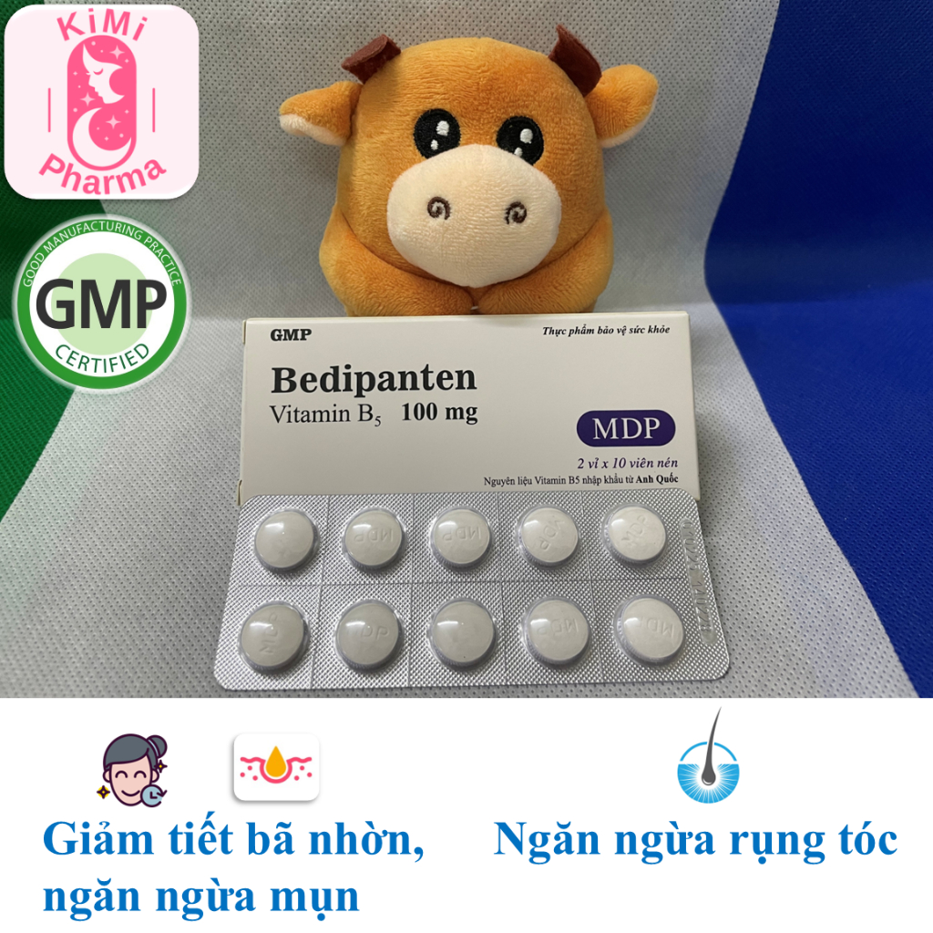 Vitamin b5 Bedipanten - 20 viên/hộp