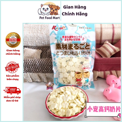Bánh Thưởng Canxi Vị Sữa Dê Cho Thú Cưng-Pet Food Mart