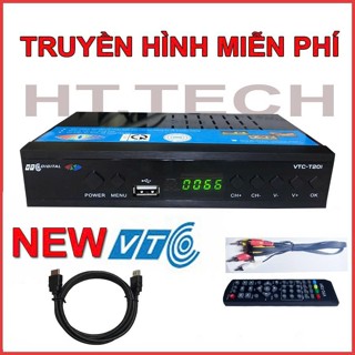đầu thu truyền hình số mặt đất DVB T2 VTC T201 tặng dây hdmi 7 nút