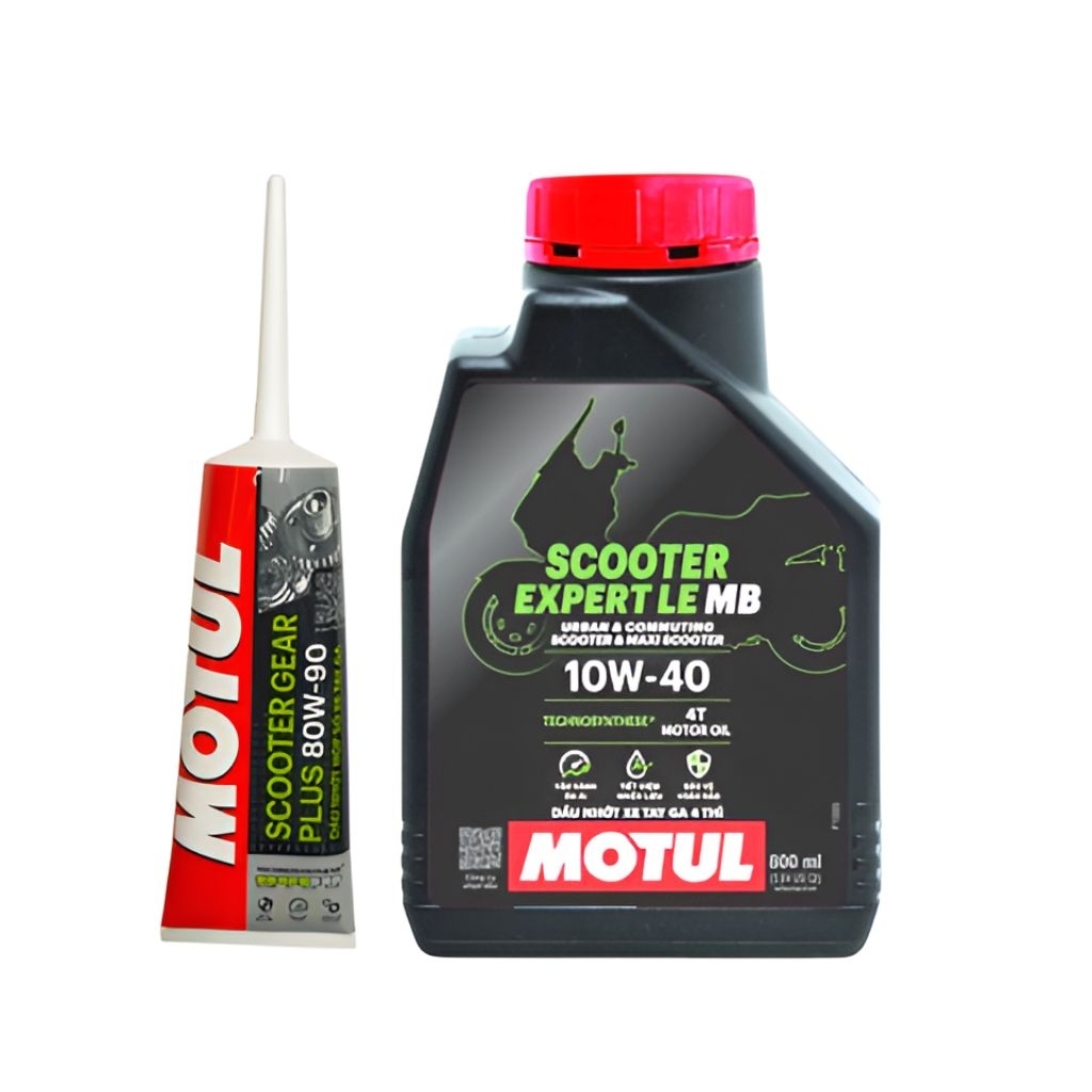 COMBO NHỚT MOTUL 10W40 SN MB + LÁP MOTUL 80W90 BÁN TỔNG HỢP__