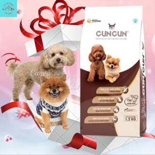 [1.2Kg] Hạt Cho Chó Poodle CunCun - Hạt Tươi Cho Chó Nhỏ - Thức Ăn Cho Chó Không Chất Độn