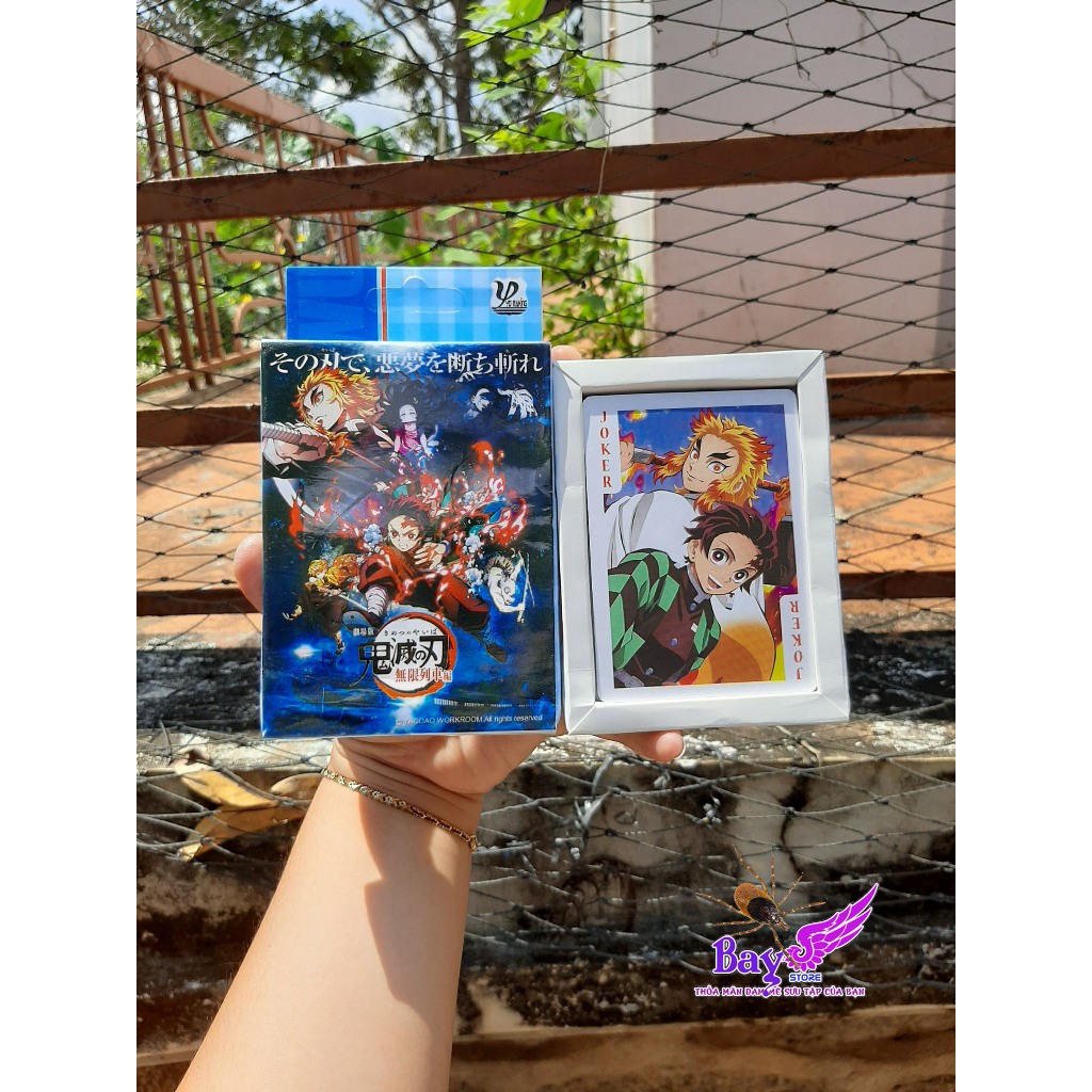Bộ bài tây anime 52 lá, bài Poker giấy 52 lá in hình anime tổng hợp - Baystore