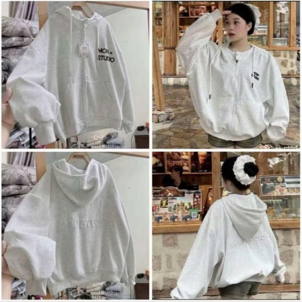 Áo khoác Nỉ ngoại chữ đơn giản/ Freesize/dành cho mét năm đây rồi/ Bestore.