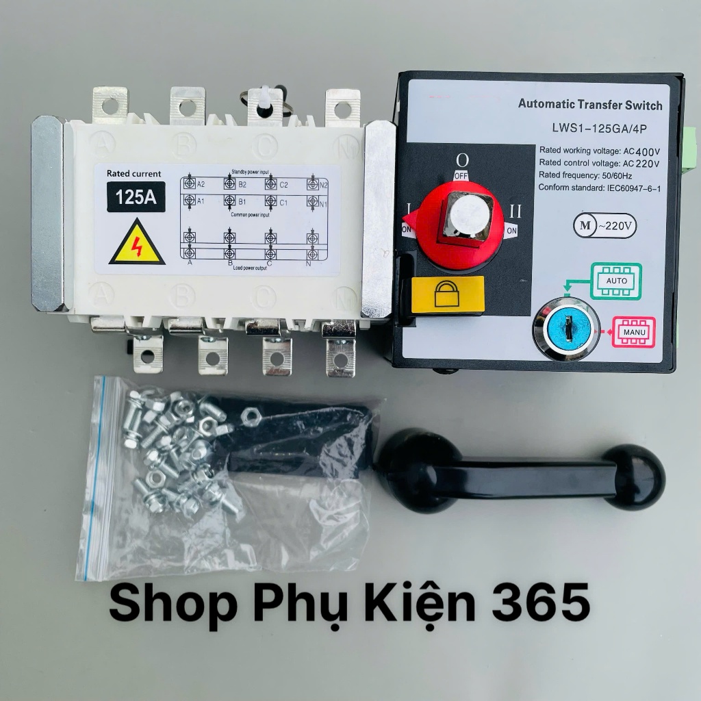 Cầu dao đảo chiều tự động ATS 3 pha 4 cực 125A ...