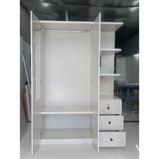 Tủ Nhựa 2 Cánh 1 Kệ - Tủ Quần Áo Liền Kệ -Miễn Ship Lắp Ráp HCM-BD...
