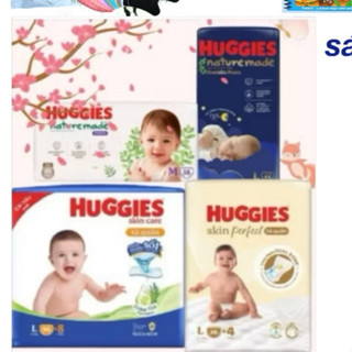 [CHÍNH HÃNG] Bỉm Huggies Mega Jumbo Skin Care/ Nature Made/ Perfect đủ size cho bé M106, L104, XL884+4, XXL80