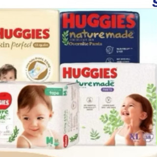 [GIÁ TỐT] Tã Bỉm Huggies Nature Made/ Skin perfect TRÀM TRÀ cao cấp quần/dán