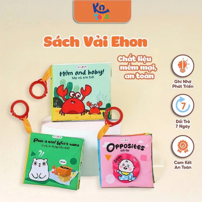Đồ Chơi Sách Vải Ehon Giáo Dục Sớm Tương Tác Kích Thích Giác Quan Cho Bé 0-12 Tháng – Lalala Baby