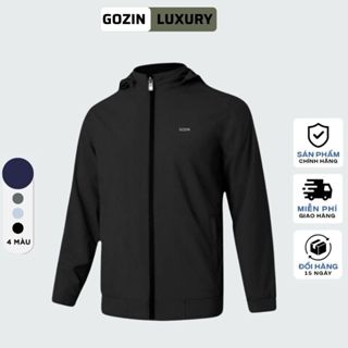 Áo khoác gió Nam cao cấp C7 GOZIN LUXURY, chống gió chống bụi, Cản nước nhẹ và giữa nhiệt tốt