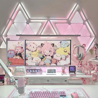 LED gắn tường Decor cực hot, đèn tam giác và thanh led lắp ghép RGB cảm biến âm thanh led 16 triệu màu, kết nối APP.