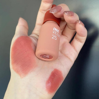  Son Ink Màu 25 Cinnamon Nude Nâu Đất Ánh Cam Kem Lì Peripera Ink Velvet Lip Tint Mới Nhất 