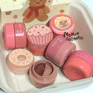   Intoyou  Kèm cọ silicon  Son Bùn Hai Ngăn Mờ Lì INTO YOU Son Bùn Hũ Sương Mờ Lì Sử Dụng Má Môi Hai Công Dụng 