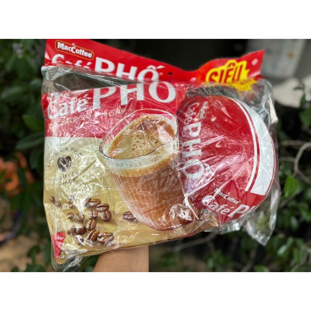 Combo 1 túi cà phê Phố Sữa Nóng tặng 1 mũ bảo hiểm cao cấp.( túi cf 40 gói x 16gr)