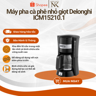 Máy pha cà phê Drip DeLonghi ICM15210.1 - Nhỏ gọn - Bảo hành 12 tháng