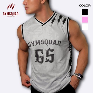  GYMSQUAD Áo thun ba lỗ nam Beast phong cách bóng rổ chất mè thoáng khí co giãn Mensport 