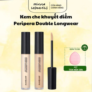   Peripera  Kem Che Khuyết Điểm Peripera Double Longwear Cover Concealer Siêu Bền Màu 